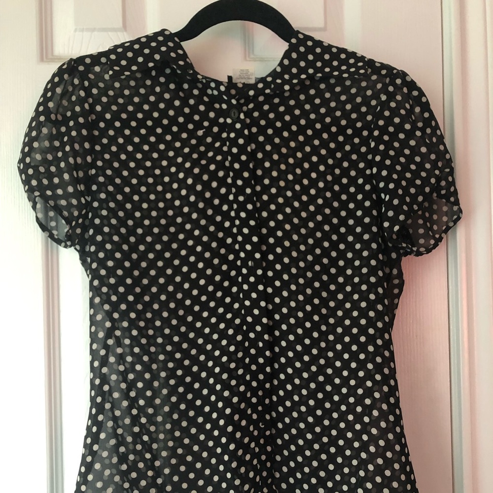 Polka dot button up